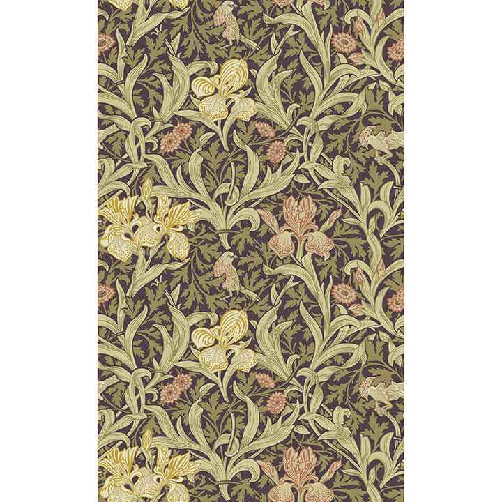 Iris Plum Wild Gardens Wallpaper - York Wallcoverings - 4171-82052