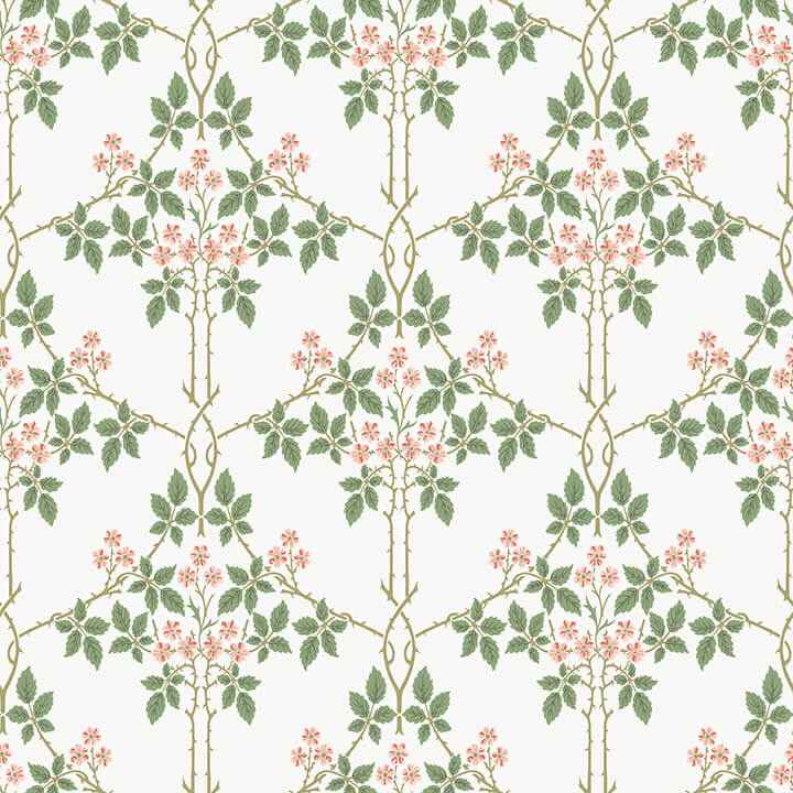 Blackberry Pink Vine Trellis Wallpaper - York Wallcoverings - 4171-82054