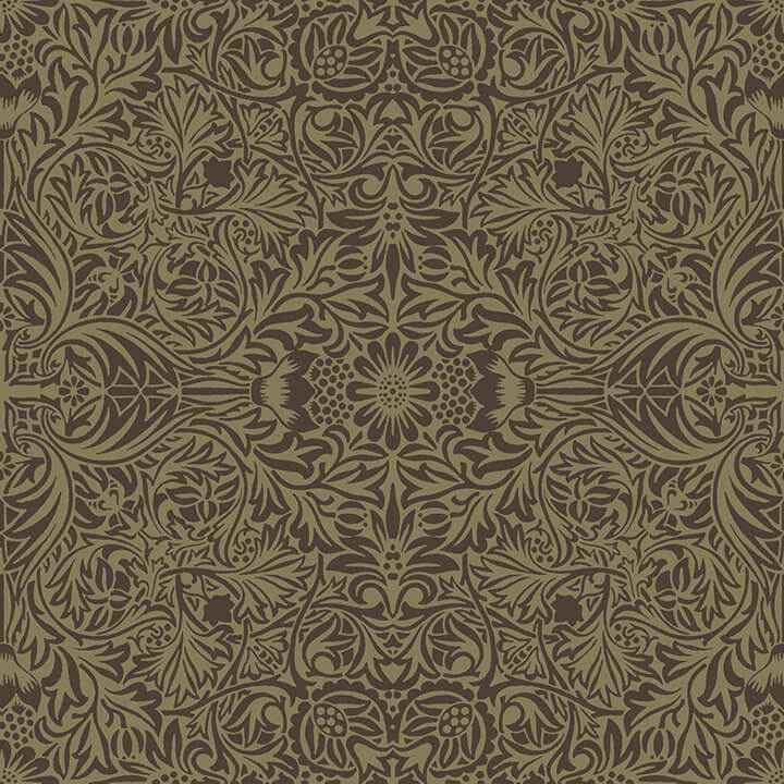 Ceiling Brown Intricate Floral Wallpaper - York Wallcoverings - 4171-82072 - York Wallcoverings Wallpaper