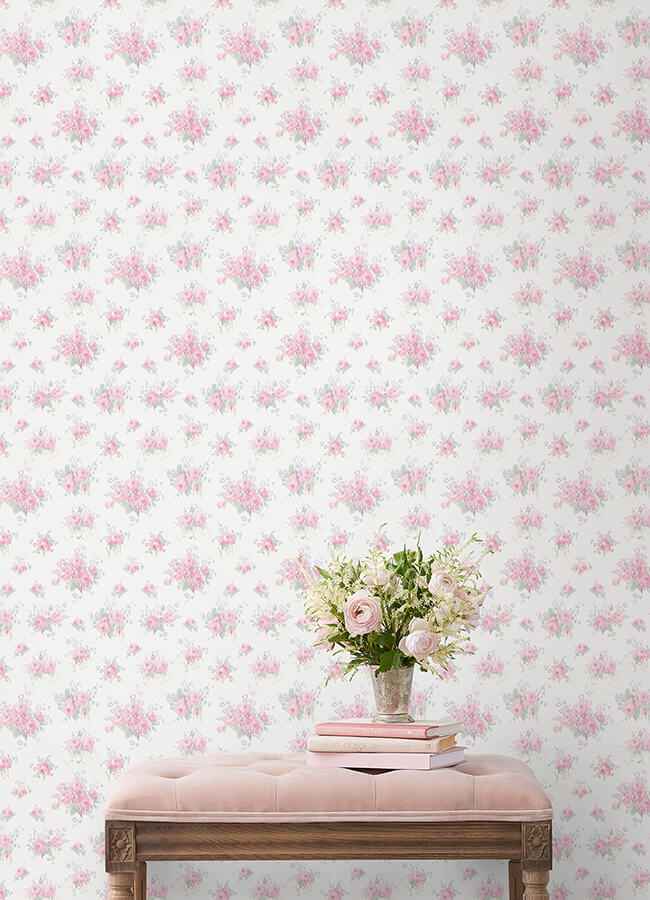 Pasadena Ikat Breezy Pastel Wallpaper - York Wallcoverings - AST6444 - York Wallcoverings Wallpaper
