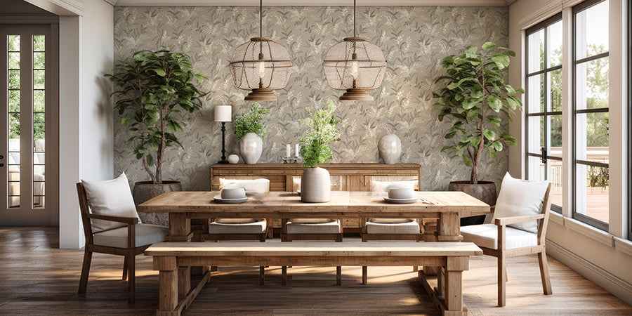 Olivia Beige Floral Wallpaper - York Wallcoverings - BG5908 - York Wallcoverings Wallpaper