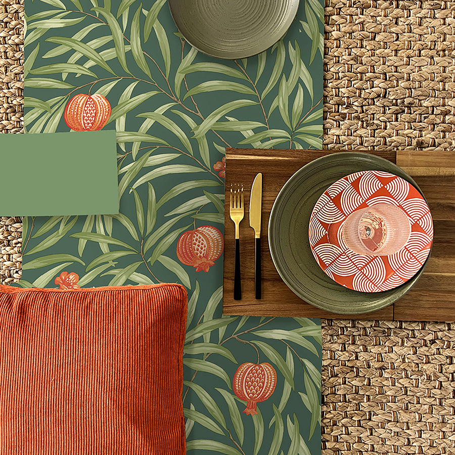 elena-green-pomegranate-wallpaper-york-wallcoverings-bg9613 - York Wallpaper Wallpaper