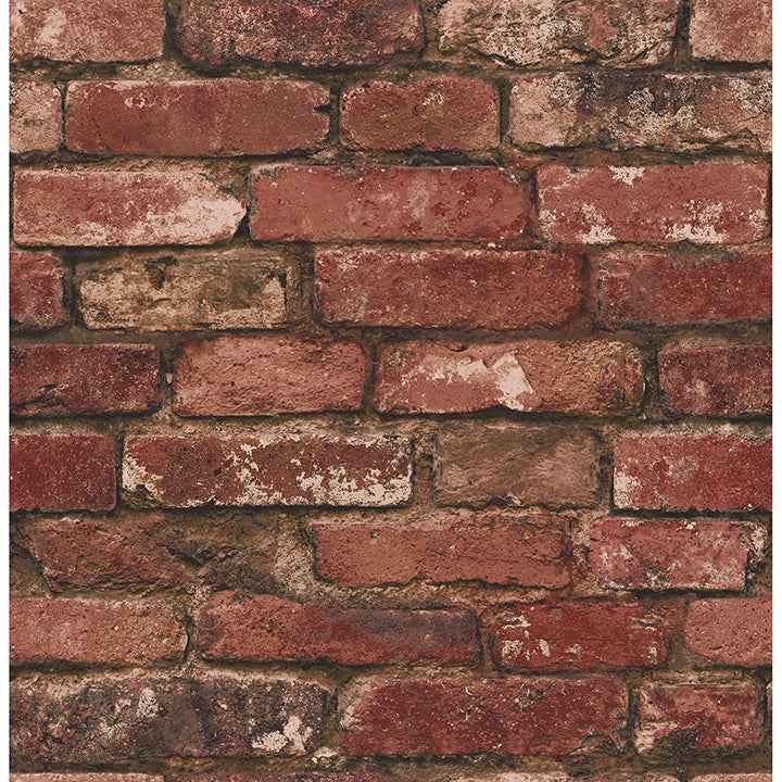 Davis Red Rustic Brick Wallpaper - York Wallcoverings - FD31285 - York Wallcoverings Wallpaper