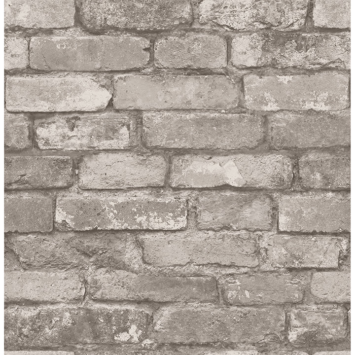 davis-light-grey-rustic-brick-wallpaper-york-wallcoverings-fd31286 - York Wallpaper Wallpaper