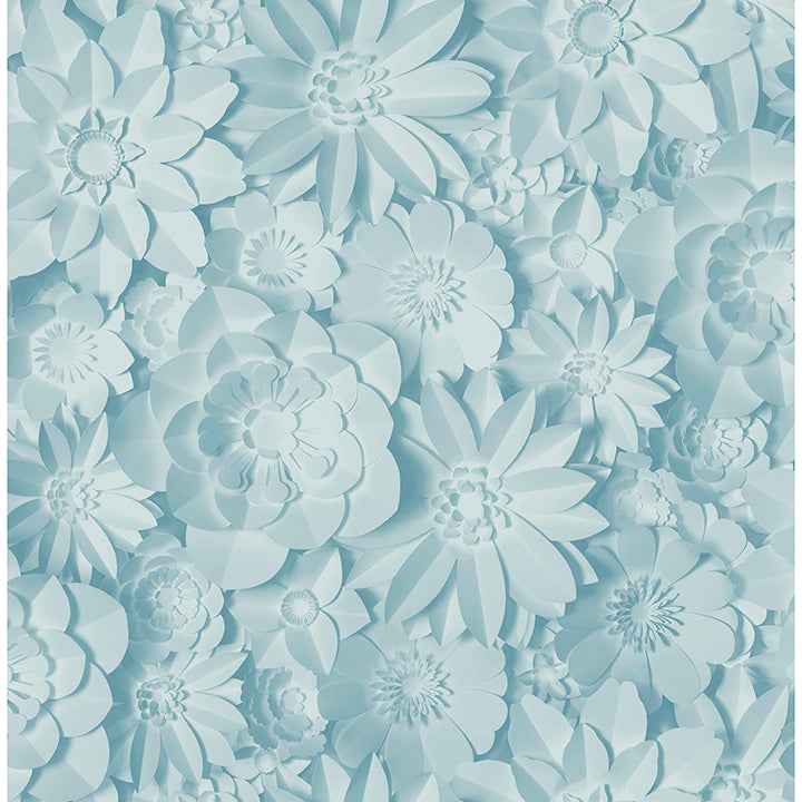 Dacre Light Blue Floral Wallpaper - York Wallcoverings - FD42598 - York Wallcoverings Wallpaper