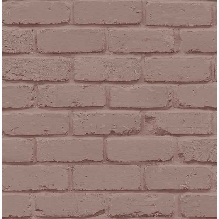 Alpin Pink Painted Brick Wallpaper - York Wallcoverings - FD43601 - York Wallcoverings Wallpaper