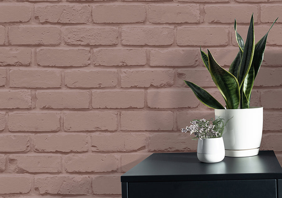 alpin-pink-painted-brick-wallpaper-york-wallcoverings-fd43601 - York Wallcoverings Wallpaper
