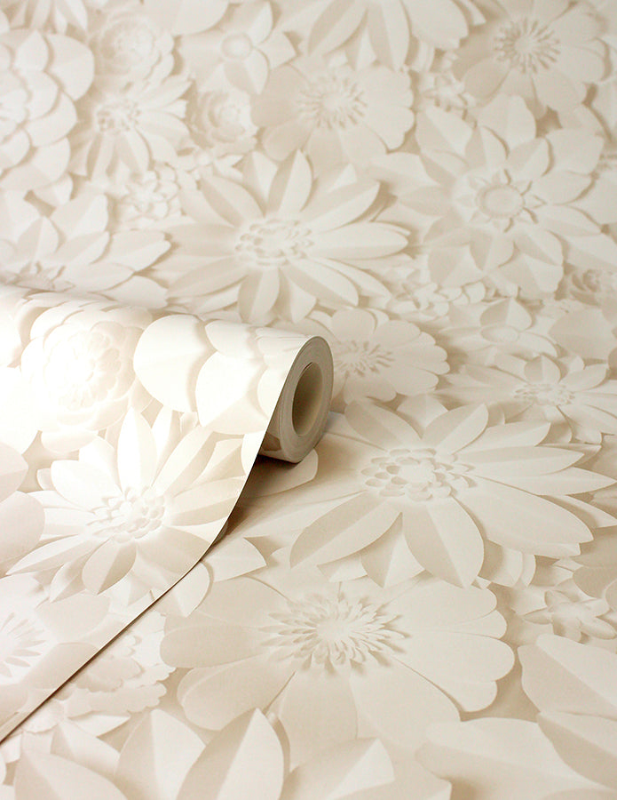 dacre-cream-floral-wallpaper-york-wallcoverings-fd43604 - York Wallpaper Wallpaper