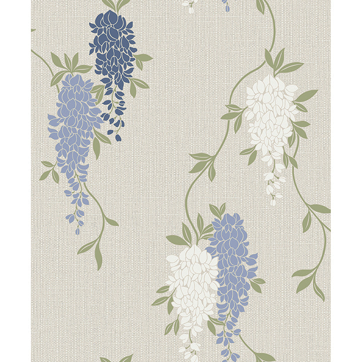 aisla-blue-wisteria-wallpaper-york-wallcoverings-fd43674 - York Wallpaper Wallpaper