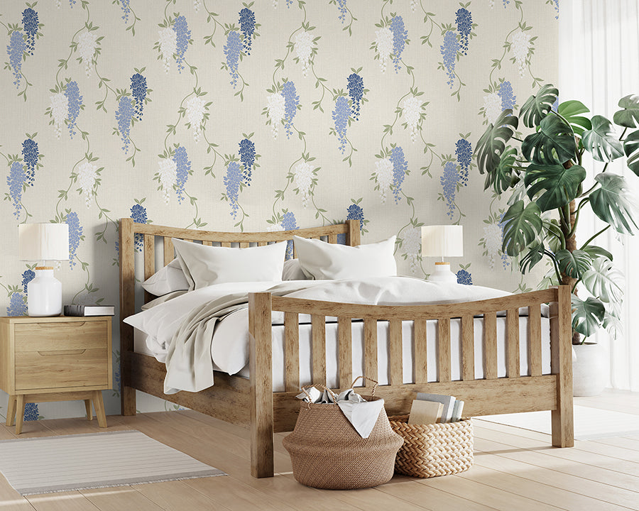 aisla-blue-wisteria-wallpaper-york-wallcoverings-fd43674 - York Wallpaper Wallpaper
