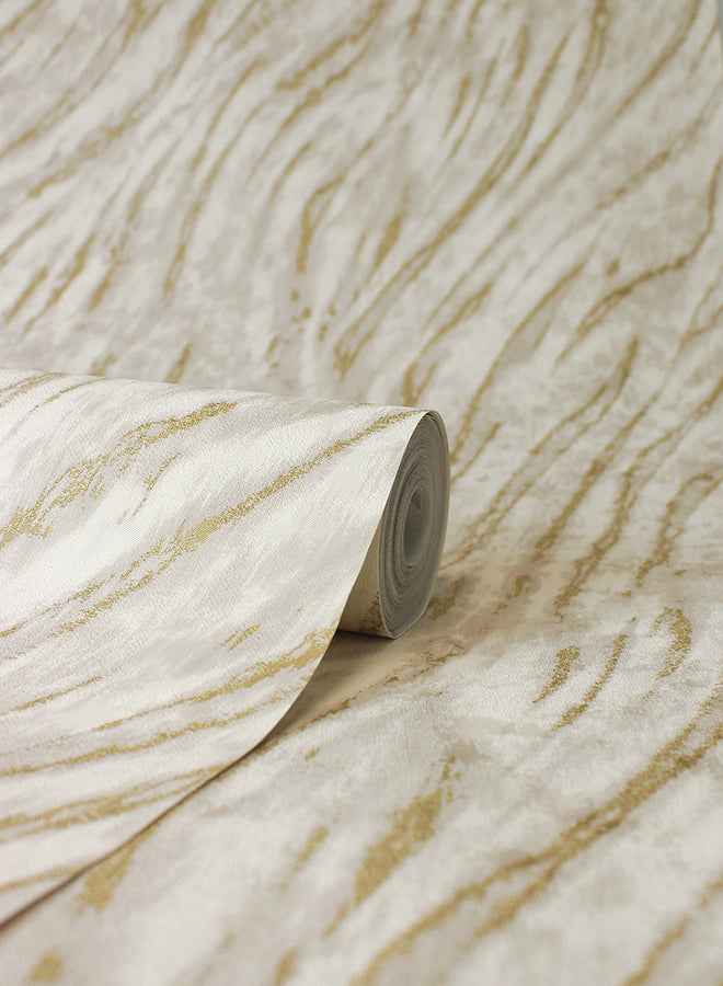 Arran Neutral Swirling Stripe Wallpaper - York Wallcoverings - M1861 - York Wallcoverings Wallpaper