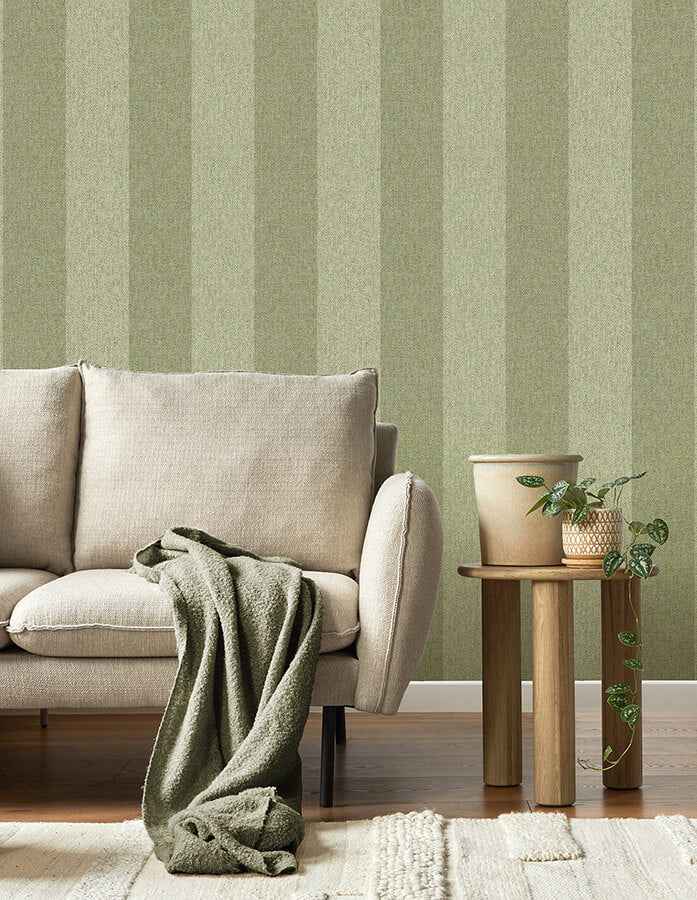 Finn Green Chevron Stripe Wallpaper - York Wallcoverings - M1866 - York Wallcoverings Wallpaper