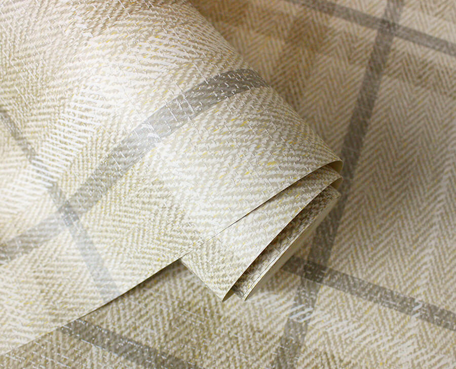 harris-light-brown-plaid-chevron-wallpaper-york-wallcoverings-m1868 - York Wallpaper Wallpaper