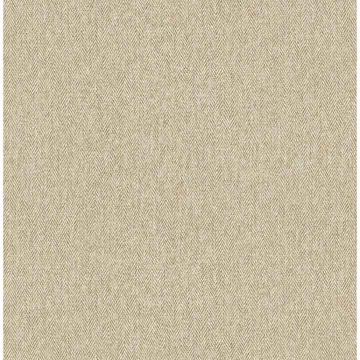 Theo Light Brown Chevron Wallpaper - York Wallcoverings - M1870