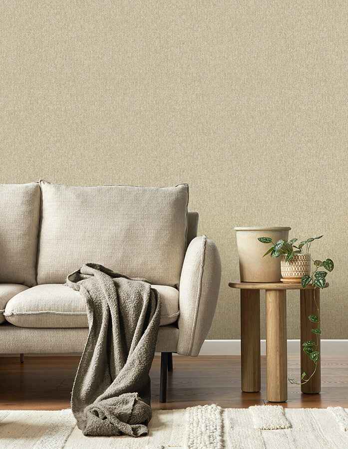 Theo Light Brown Chevron Wallpaper - York Wallcoverings - M1870 - York Wallcoverings Wallpaper
