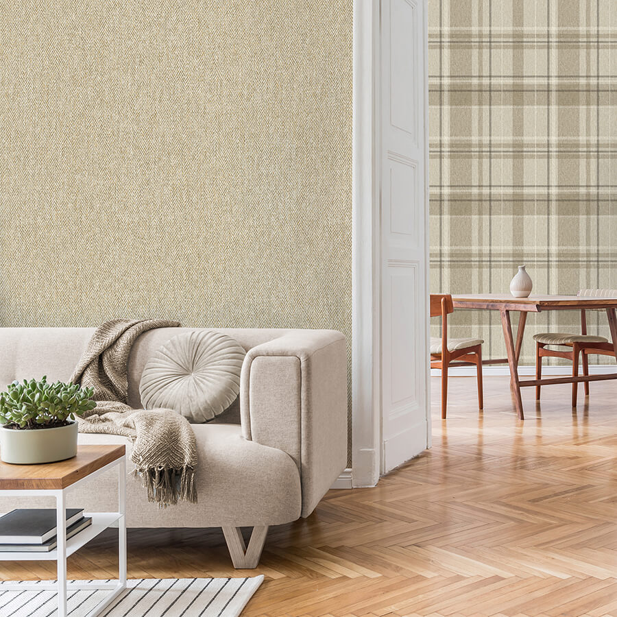 theo-light-brown-chevron-wallpaper-york-wallcoverings-m1870 - York Wallpaper Wallpaper
