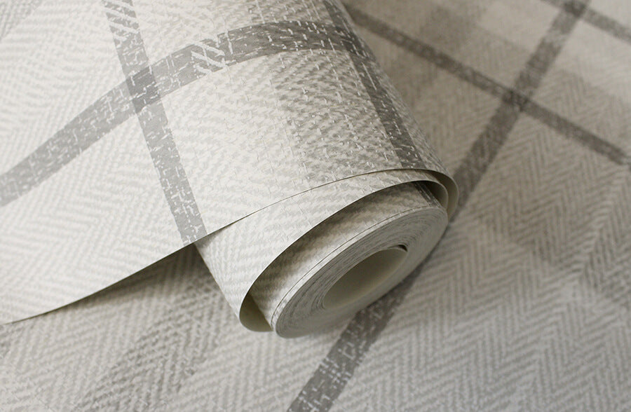 harris-grey-plaid-chevron-wallpaper-york-wallcoverings-m1871 - York Wallpaper Wallpaper