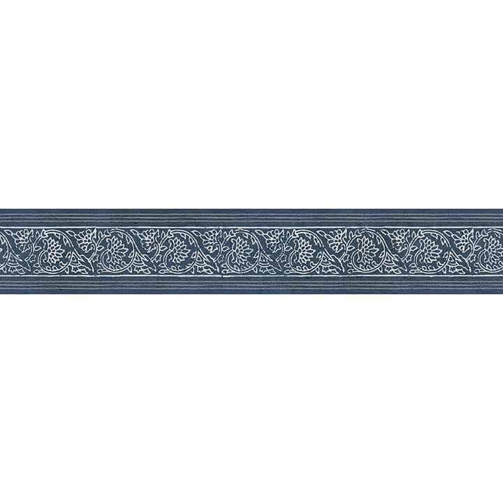 Carved Floral Blue Trim Wall Border - York Wallcoverings - 4148-14502 - York Wallcoverings Wallpaper