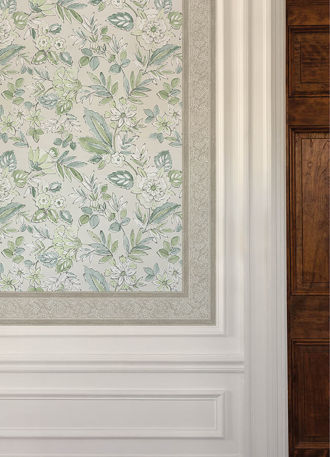 carved-floral-taupe-trim-wall-border-york-wallcoverings-4148-14503 - York Wallcoverings Wallpaper