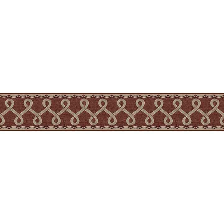 Scalloped Ribbon Red Trim Wall Border - York Wallcoverings - 4148-14506