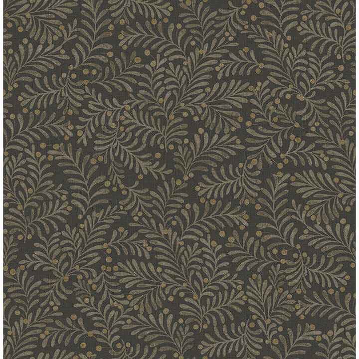 Chrysantha Black Berry Branches Wallpaper - York Wallcoverings - 4148-27442