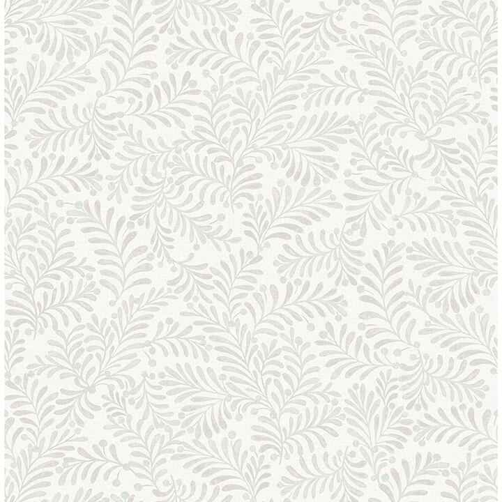 Chrysantha Light Grey Berry Branches Wallpaper - York Wallcoverings - 4148-27445