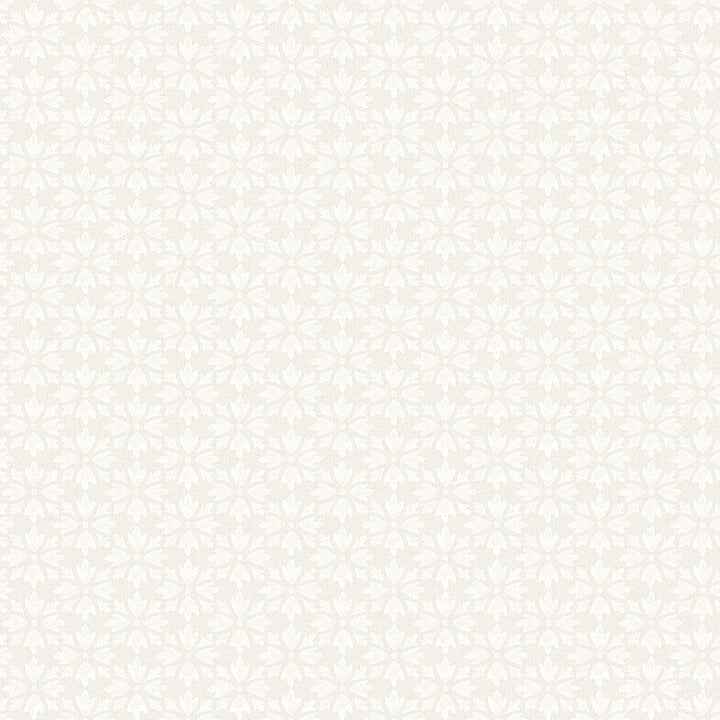 Phlox Beige Floral Stamp Wallpaper - York Wallcoverings - 4148-27453 - York Wallcoverings Wallpaper
