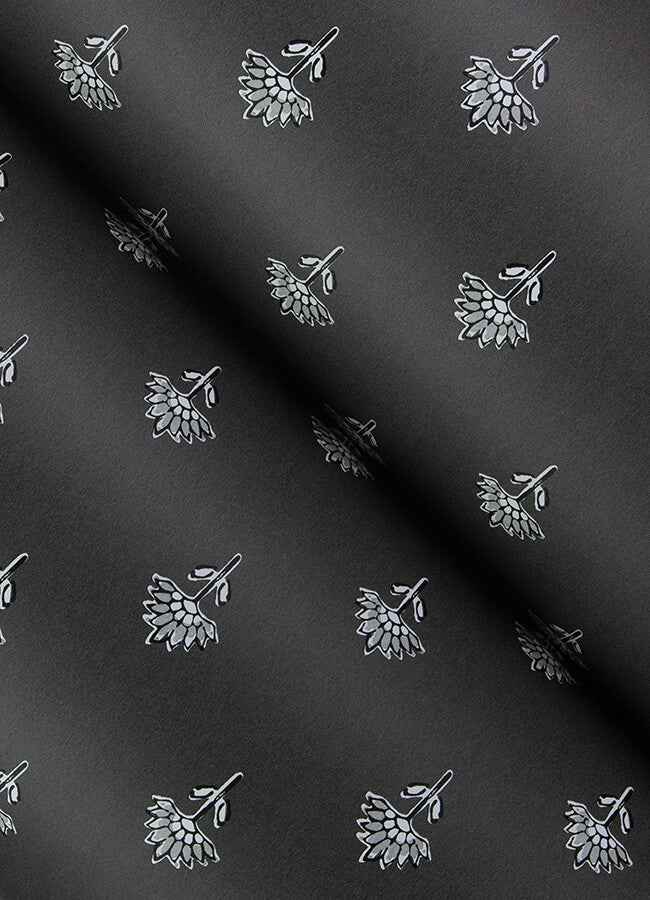 Surdiva Black Floral Fan Wallpaper - York Wallcoverings - 4148-27462 - York Wallcoverings Wallpaper