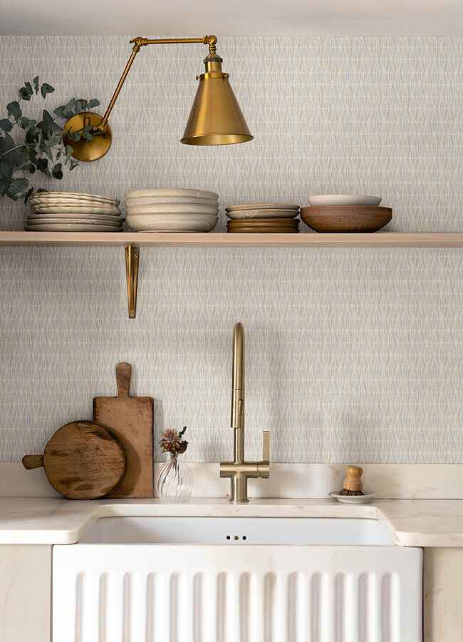 Nabi Beige Geometric Wallpaper - York Wallcoverings - 4148-27464 - York Wallcoverings Wallpaper