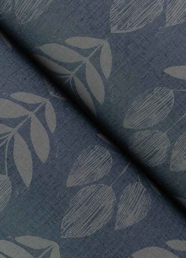 Garland Denim Block Tulip Wallpaper - York Wallcoverings - 4148-27473 - York Wallcoverings Wallpaper