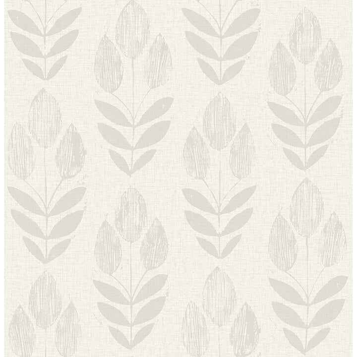Garland Light Grey Block Tulip Wallpaper - York Wallcoverings - 4148-27476 - York Wallcoverings Wallpaper