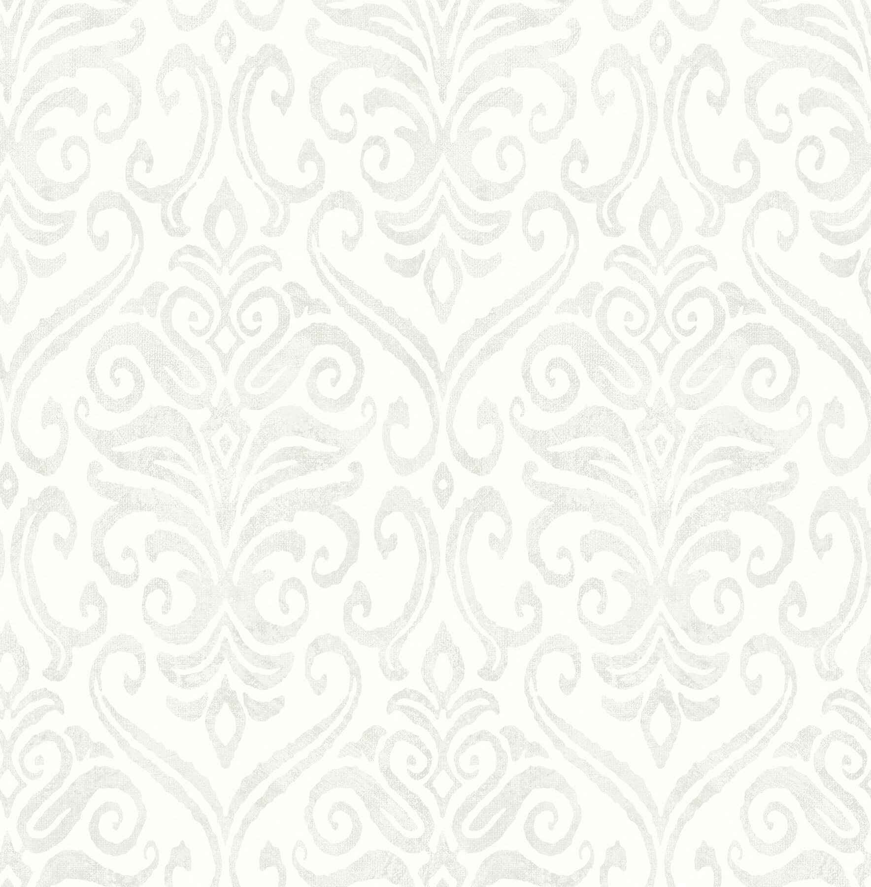 Adavu Dove Damask Wallpaper - York Wallcoverings - 4148-27437