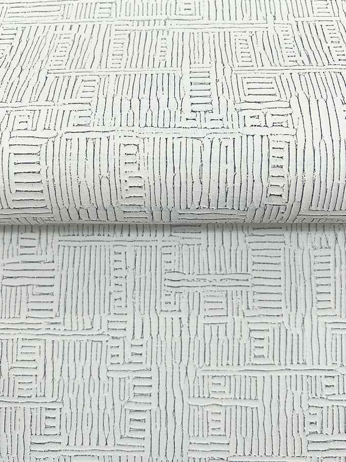 Chiseled White Abstract Wallpaper - York Wallcoverings - 4178-4400 - York Wallcoverings Wallpaper