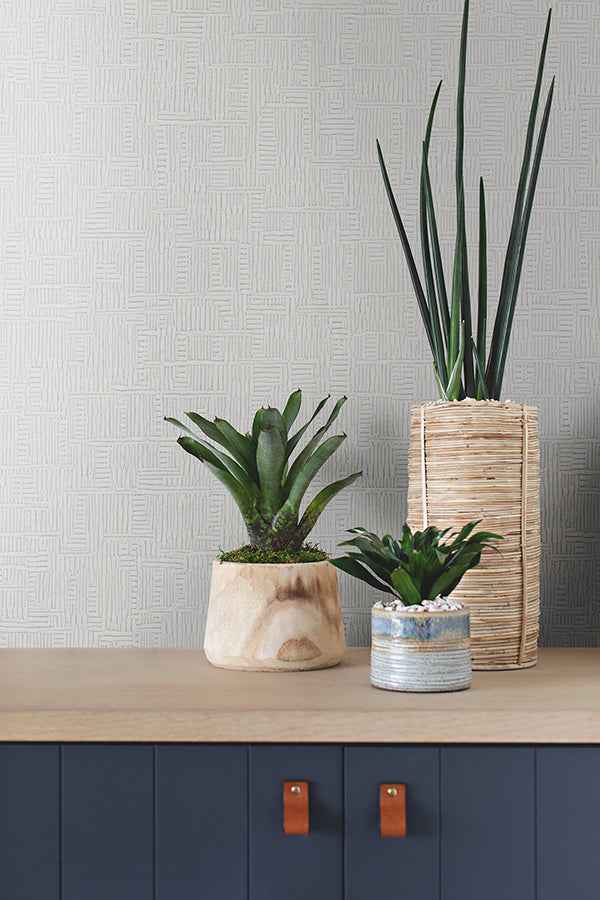 Chiseled Light Grey Abstract Wallpaper - York Wallcoverings - 4178-4401 - York Wallcoverings Wallpaper