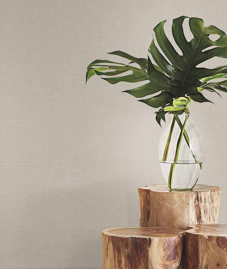 Evermore Light Grey Woven Wallpaper - York Wallcoverings - 4178-4411 - York Wallcoverings Wallpaper