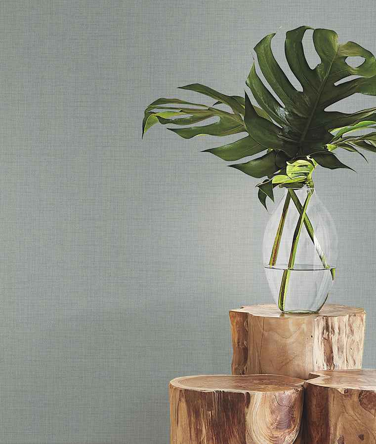 Evermore Aqua Woven Wallpaper - York Wallcoverings - 4178-4413 - York Wallcoverings Wallpaper