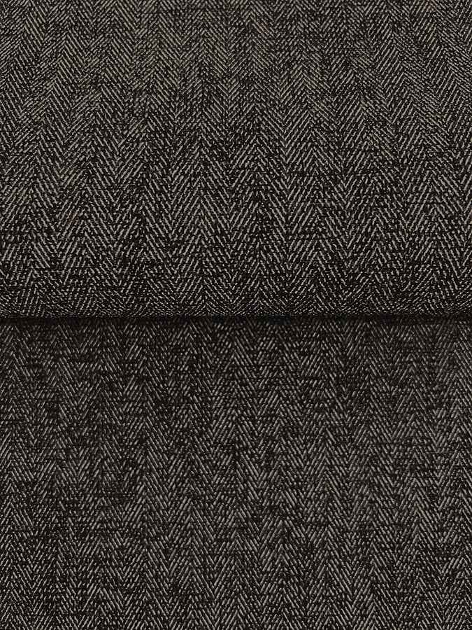 Herringbone Tweed Charcoal Woven Wallpaper - York Wallcoverings - 4178-4425 - York Wallcoverings Wallpaper