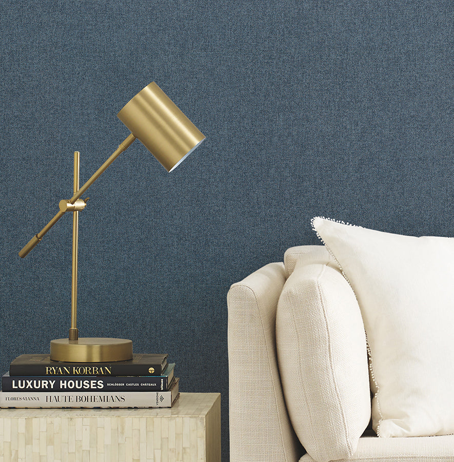 herringbone-tweed-denim-woven-wallpaper-york-wallcoverings-4178-4426 - York Wallpaper Wallpaper
