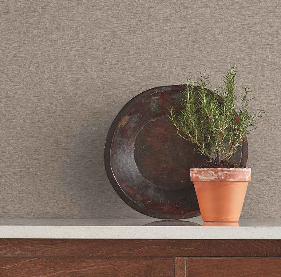 Gathered Light Brown Textured Wallpaper - York Wallcoverings - 4178-4431 - York Wallcoverings Wallpaper