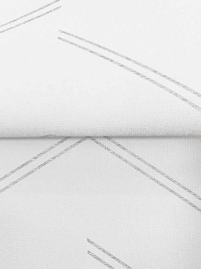 Aviator Silver Abstract Chevron Wallpaper - York Wallcoverings - 4178-4435 - York Wallcoverings Wallpaper