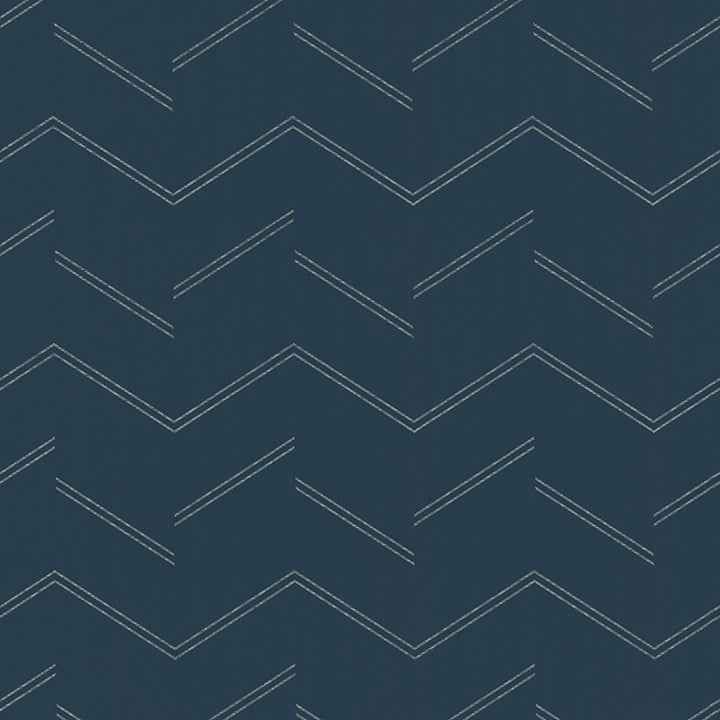 Aviator Indigo Abstract Chevron Wallpaper - York Wallcoverings - 4178-4439 - York Wallcoverings Wallpaper