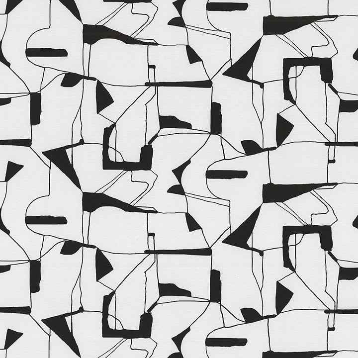 Calder Black Abstract Wallpaper - York Wallcoverings - 4178-4450
