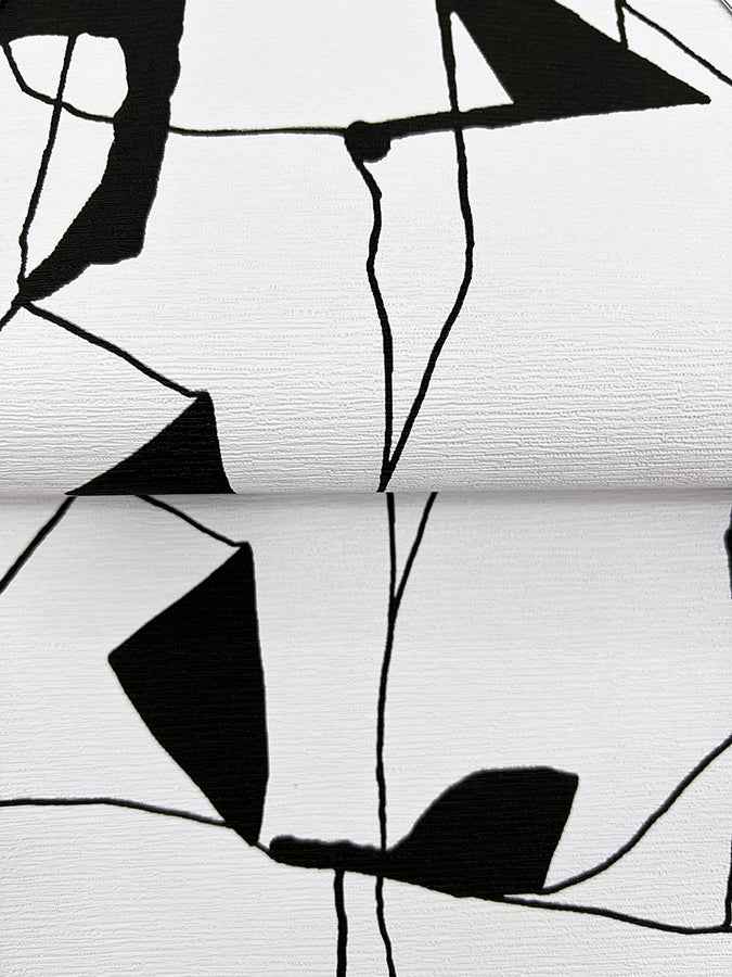 Calder Black Abstract Wallpaper - York Wallcoverings - 4178-4450 - York Wallcoverings Wallpaper