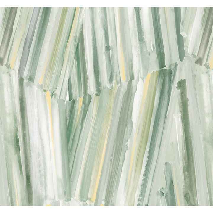 Masterwork Sea Green Brushstrokes Wallpaper - York Wallcoverings - 4178-4454 - York Wallcoverings Wallpaper