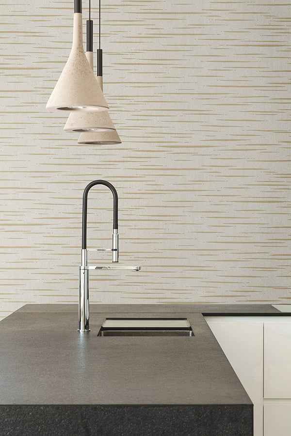 Longitude Ash Striated Wallpaper - York Wallcoverings - 4178-4456 - York Wallcoverings Wallpaper