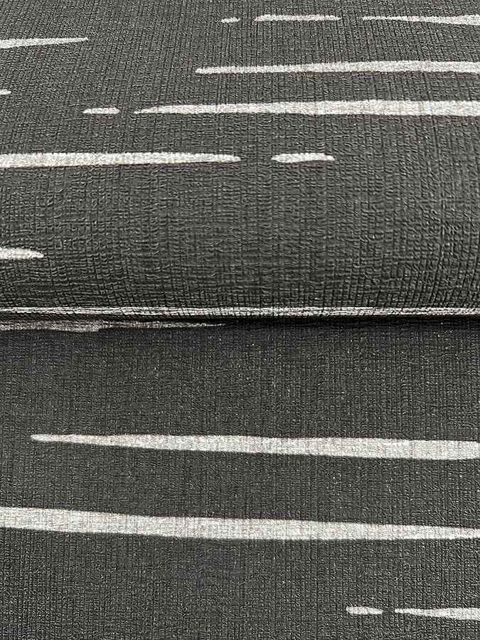 Longitude Charcoal Striated Wallpaper - York Wallcoverings - 4178-4459 - York Wallcoverings Wallpaper