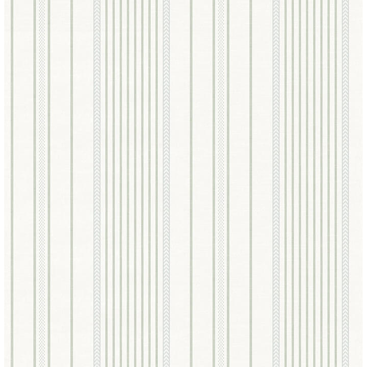 navarres-stripe-light-green-faux-linen-wallpaper-york-wallcoverings-4172-27485 - York Wallcoverings Wallpaper
