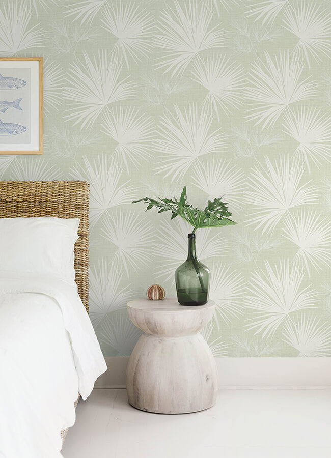 hatteras-light-green-palms-wallpaper-york-wallcoverings-4172-27490 - York Wallcoverings Papel pintado