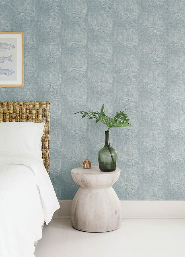 folly-light-blue-zen-swirls-wallpaper-york-wallcoverings-4172-27506 - York Wallcoverings Wallpaper