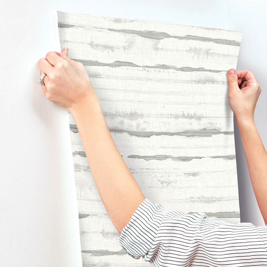 destin-grey-stripe-wallpaper-york-wallcoverings-4172-27518 - York Wallcoverings Wallpaper